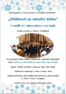 Hudební podvečer Schola Cantorum